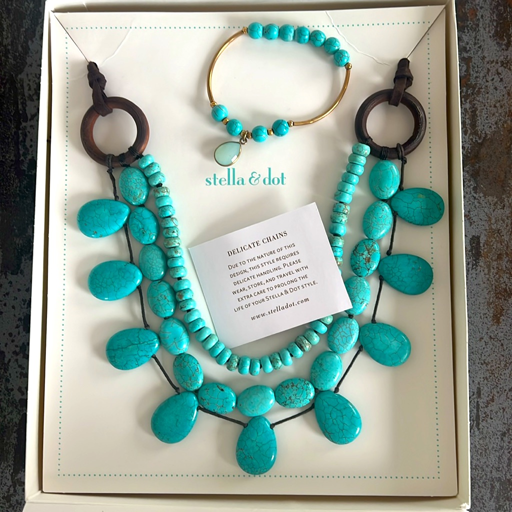 Stella & Dot Turquoise Set